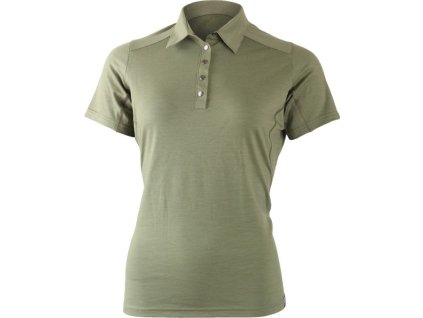 Lasting dámská merino polo košile ALISA zelená (Velikost L)