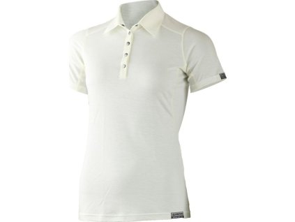 Lasting dámská merino polo košile ALISA bílá (Velikost M)