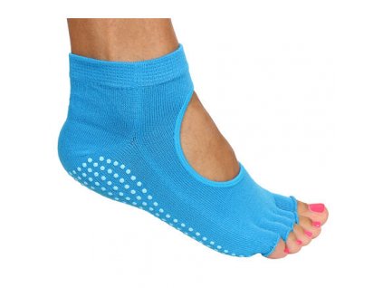 Grippy S2 ponožky na jógu, bezprsté modrá