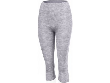 MALKA 8440 womens seamless merino 3/4 long underpants grey (Velikost L/XL)