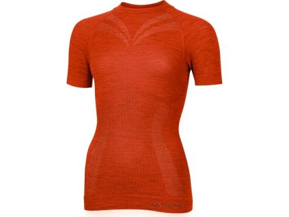 Lasting dámské merino triko MALBA oranžové (Velikost L/XL)
