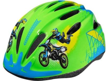 Rebel dětská cyklistická helma zelená (Velikost oblečení XS-S)