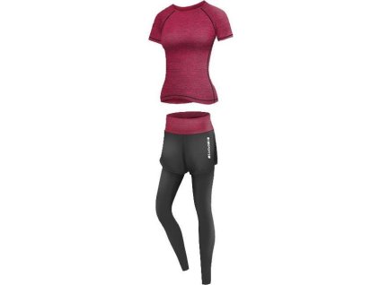 Runner Long 2W fitness set plum (Velikost oblečení S)