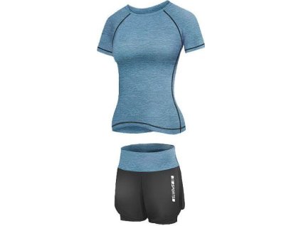 Runner Short 2W fitness set lake (Velikost oblečení S)