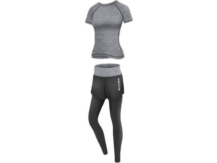 Runner Long 2W fitness set šedá (Velikost oblečení S)