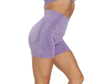 Yoga Fixed krátké legíny fialová (Velikost oblečení S)