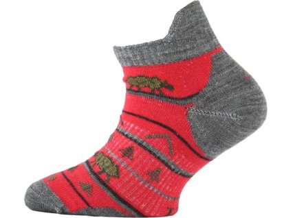 Lasting dětské merino ponožky TJM červené