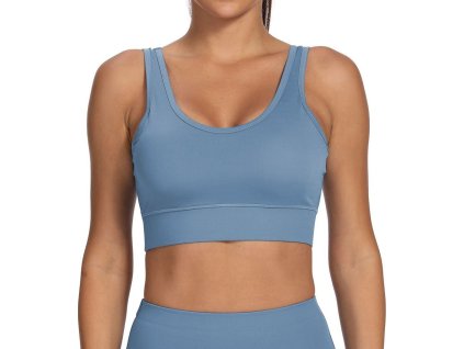 Yoga Feel sportovní podprsenka modrá (Velikost oblečení M)
