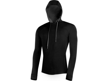 Lasting WERICH 9098 men's merino sweatshirt black (Obleceni LASTING pánské L)