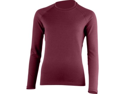 Lasting dámská merino mikina LENA vínová (Velikost XL)