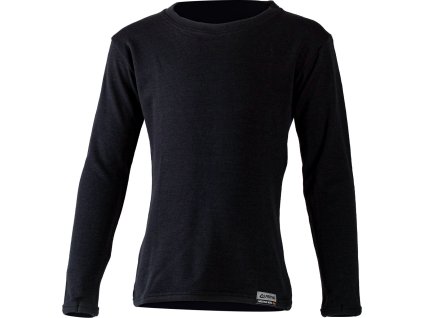 Lasting SNOPY childs merino long sleeve shirt 9090 black (Velikost 140)