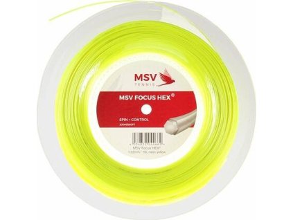 Focus HEX tenisový výplet 200 m žlutá neon (Průměr 1,23)
