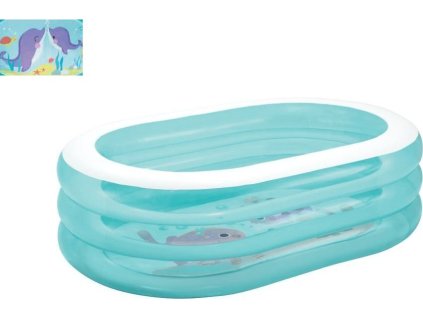 Bazén INTEX 57482 nafukovací OVÁL transparentní 163 x 107 x 46 cm  57482