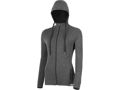 KARMINA 5168 women's merino sweatshirt blue (Velikost M)