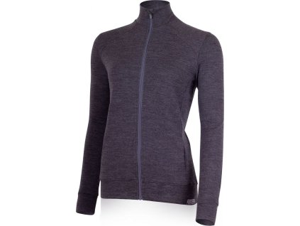 Lasting dámská merino mikina SARMINA šedá (Velikost XL)