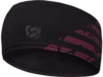 Stix sportovní čelenka černá-růžová