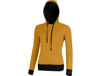 TORA womens merino light weight sweatshirt with a hood (Velikost S)