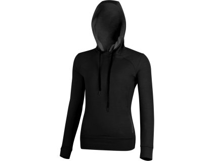 TORA womens merino light weight sweatshirt with a hoodie (Velikost XL)