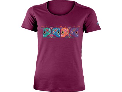 LINSY womens merino wool short sleeve t-shirt (Velikost M)