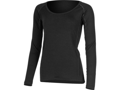 Lasting dámské merino triko DANIELA černé (Velikost XL)