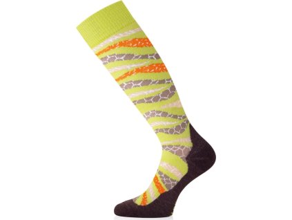 Lasting merino ski socks SLF turquoise (Velikost S)