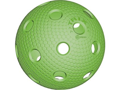 Florbalový míček TRIX IFF barevný zelená 0035C-ZE