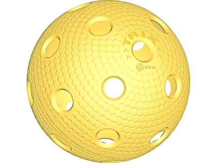 Florbalový míček TRIX IFF barevný žlutá 0035C-ZL