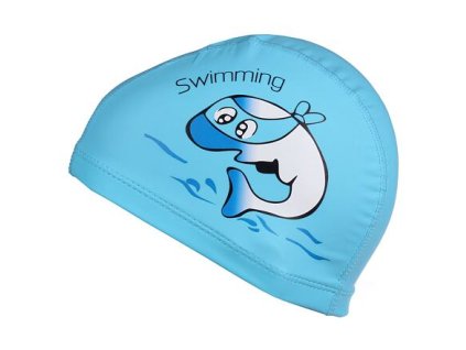 Dolphin dětská plavecká čepice světle modrá
