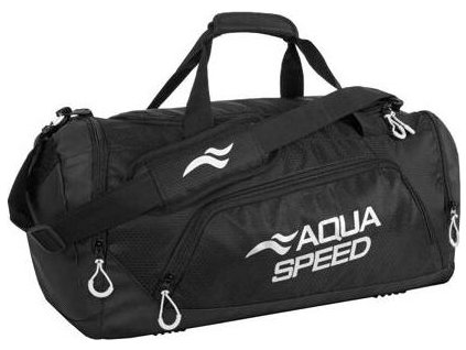 Duffle Bag M sportovní taška černá-bílá