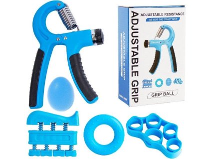 Grip 5 sada na posilování rukou modrá