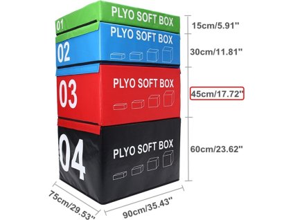 SOFT PLYOBOX SEDCO 90x75x15-60 cm červená CXC-105-L