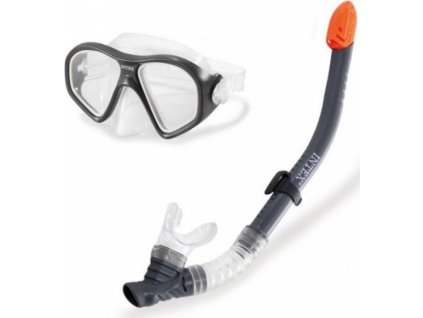Potápěčský SET Intex 55648 REEF RIDER černá/šedá 55648