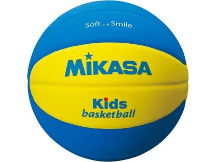 Míč basketbal DĚTSKÝ MIKASA PĚNA EVA VEL.5 SB5 žlutá 2432
