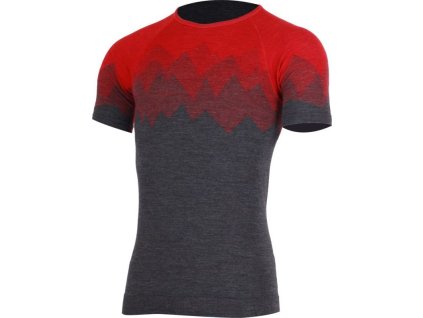 Lasting pánské merino triko WESOR červené (Obleceni LASTING pánské L/XL)