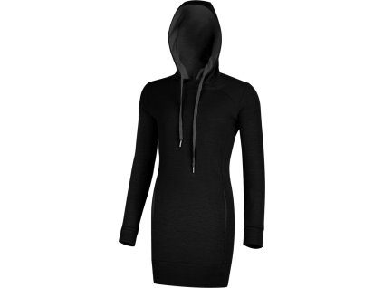 Lasting WELIA womens merino sweatshirt black (Velikost L)