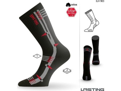Lasting funkční inline ponožky ILH černé