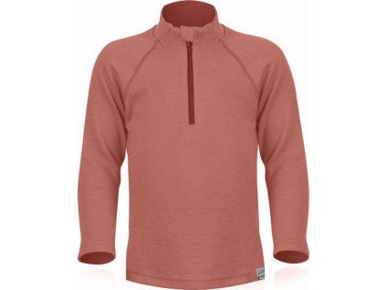 Lasting dětská merino mikina SOKY lososové (Velikost 110)