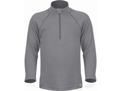 Lasting dětská merino mikina SOKY šedá (Velikost 110)