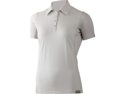 Lasting dámská merino polo košile ALISA šedá (Velikost L)