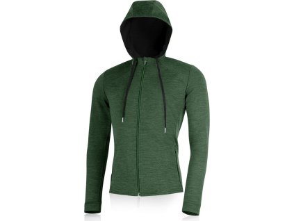 KARMIN 6169 men's merino sweatshirt green (Obleceni LASTING pánské L)