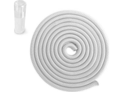 Gymnastické bavlněné švihadlo Sedco 3m - PVC Tuba bílá LX503-1BI
