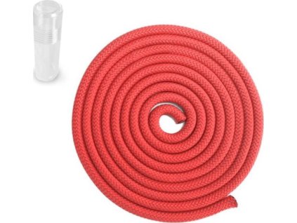 Gymnastické bavlněné švihadlo Sedco 3m - PVC Tuba červená LX503-1CE