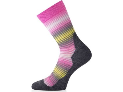 Lasting merino ponožky WLG růžové (Velikost (46-49) XL)