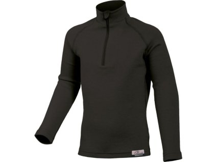 Lasting dětská merino mikina SOLY černá (Velikost 90)