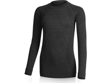 Lasting dámské merino triko WARA šedé (Velikost L/XL)