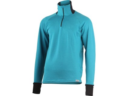 LEO 5859 mens blue merino sweatshirt (Obleceni LASTING pánské L)