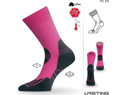 Lasting funkční ponožky TCL růžové