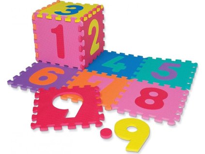Dětská hrací podložka s čísly Sedco 30x30x1,2 cm - 12ks  0171W