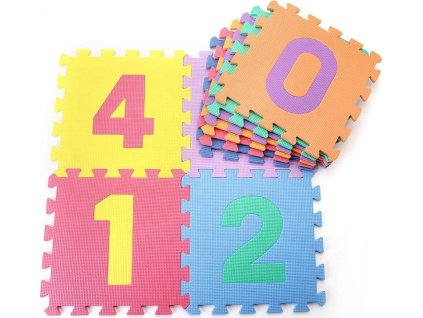 Dětská hrací podložka s čísly Sedco 30x30x1,0 cm - 10ks  0171Z