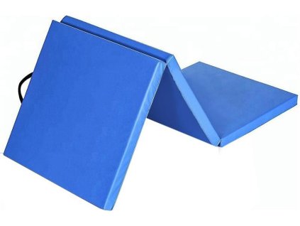 Žíněnka skládací třídílná SEDCO 180x60x3,5 cm modrá EM3014